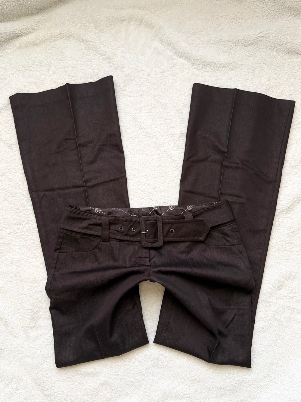 Y2k Office Siren Vintage Guess Jeans super low rise brown pants